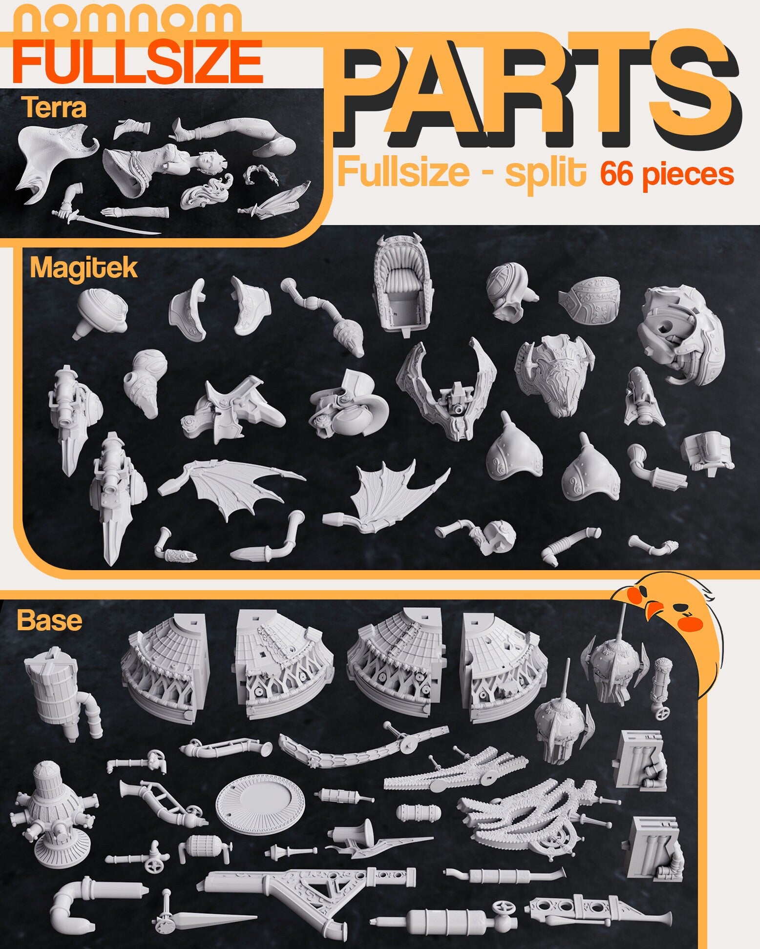 Half-Esper | Resin Garage Kit FigureGame Fan Art | Nomnom Figures