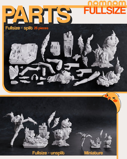 Tokyo-3 Super Mom | Resin Garage Kit Anime Fan Art | Nomnom Figures