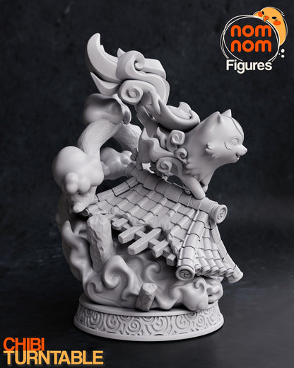 Chibi Sun Goddess Pup | Resin Garage Kit Figure Video Game Fan Art | Nomnom Figures