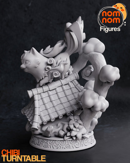 Chibi Sun Goddess Pup | Resin Garage Kit Figure Video Game Fan Art | Nomnom Figures