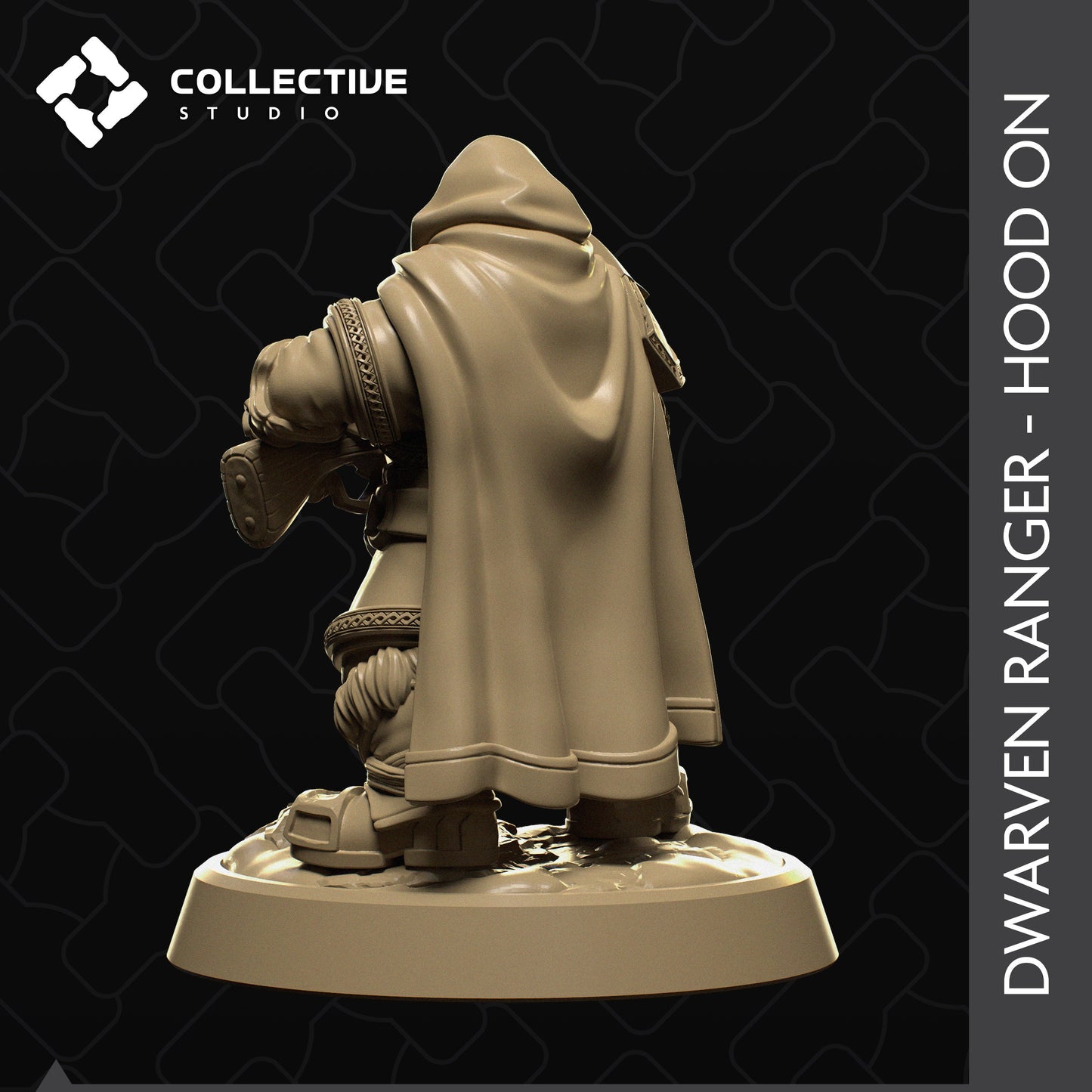 Dwarven Ranger | Tabletop Gaming Mini or Display Figure | Collective Studio