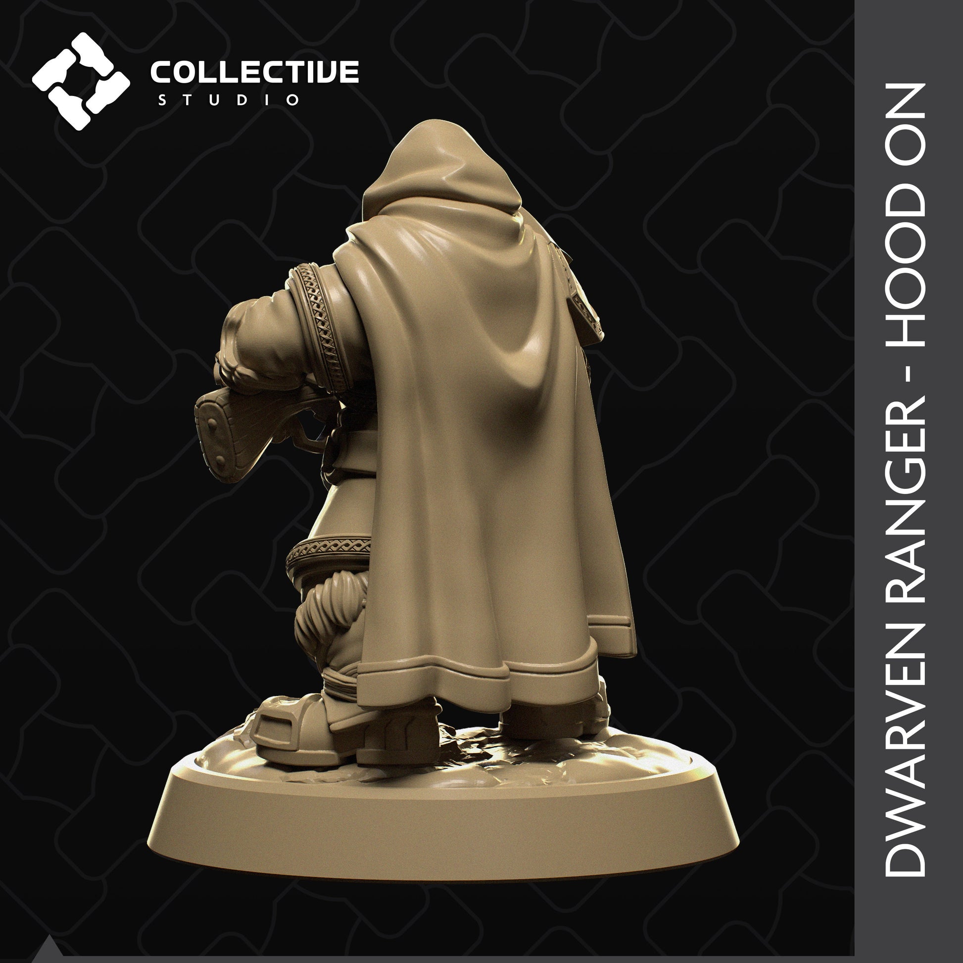 Dwarven Ranger | Tabletop Gaming Mini or Display Figure | Collective Studio