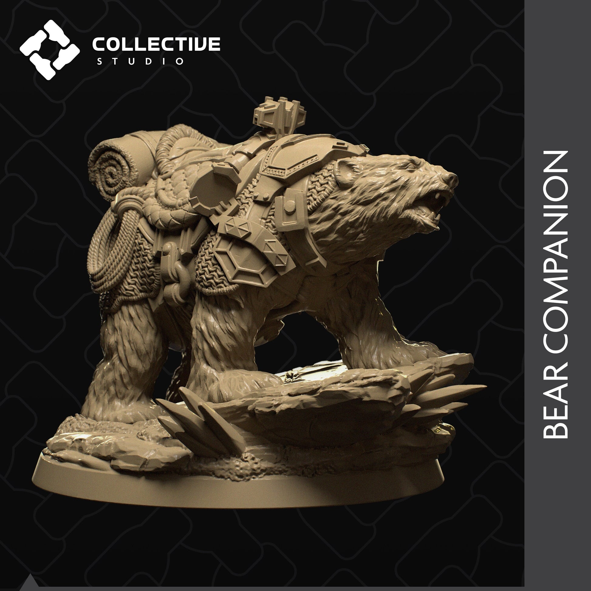 Bear Companion | Tabletop Gaming Mini or Display Figure | Collective Studio