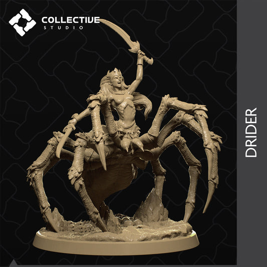 Drider, Spider Monster Woman, Underdark | Tabletop Gaming Mini or Display Figure | Collective Studio