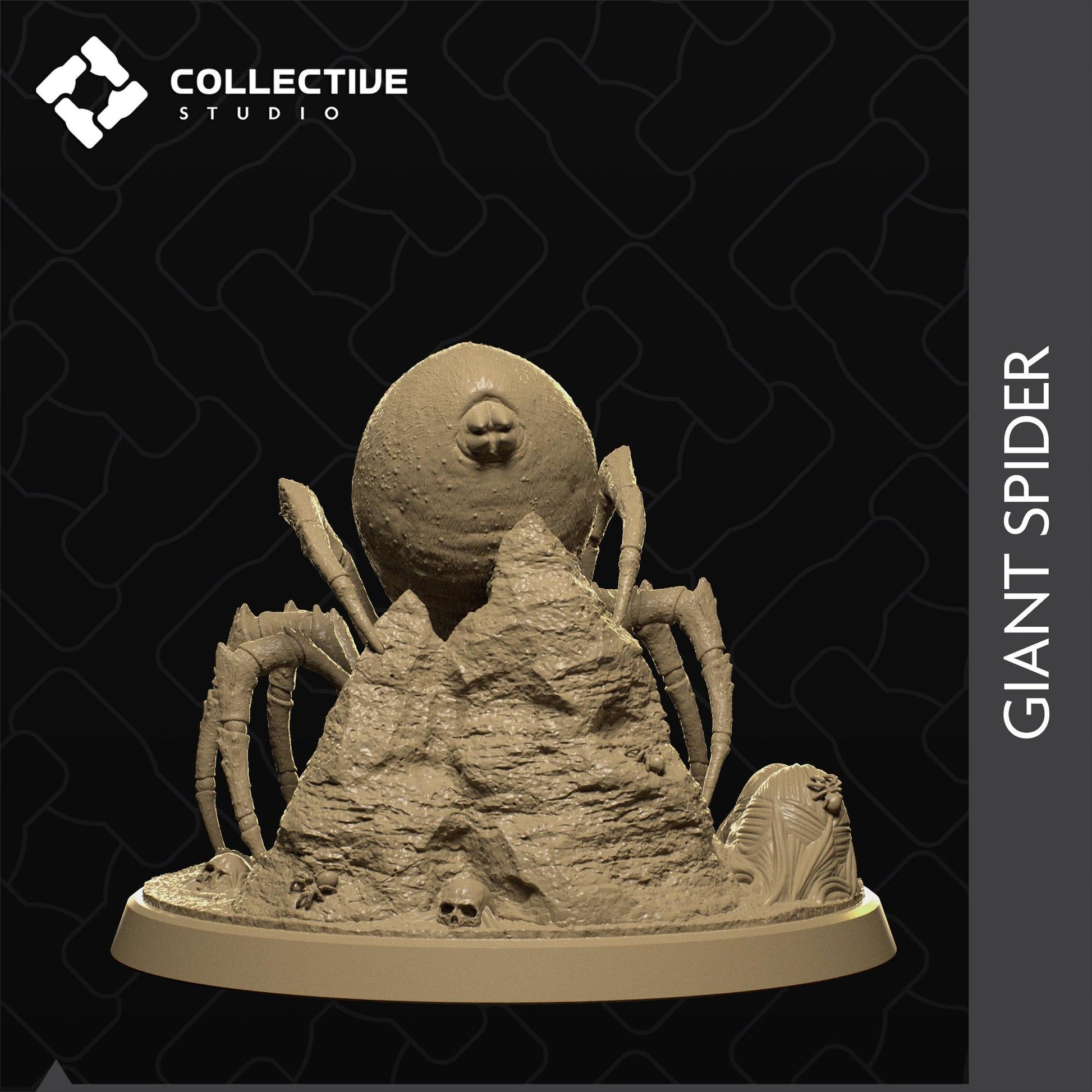 Giant Spider | Tabletop Gaming Mini or Display Figure | Collective Studio