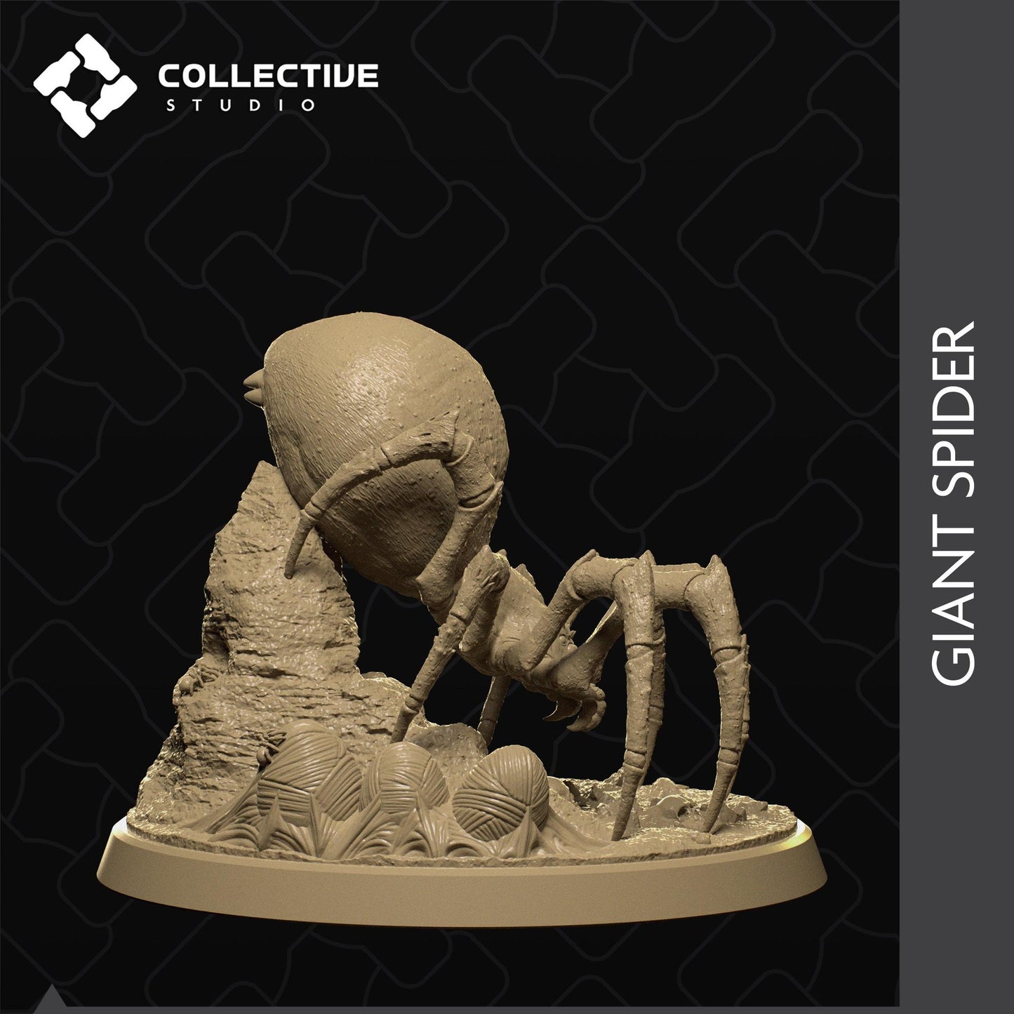 Giant Spider | Tabletop Gaming Mini or Display Figure | Collective Studio
