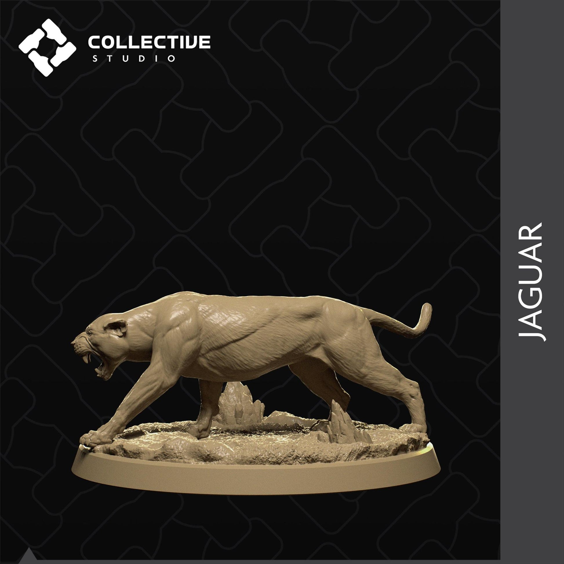 Panther, Big Cat | Tabletop Gaming Mini or Display Figure | Collective Studio