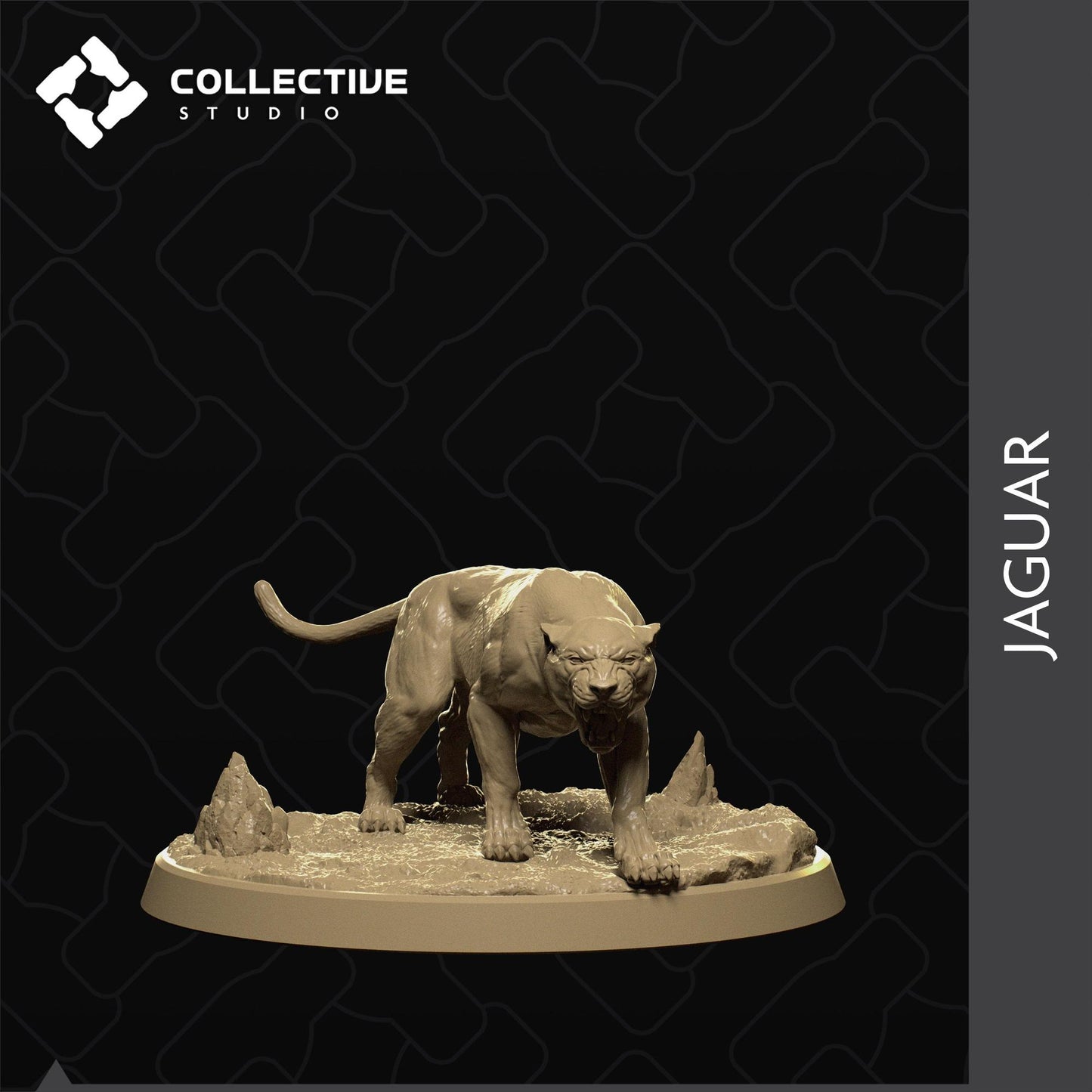 Panther, Big Cat | Tabletop Gaming Mini or Display Figure | Collective Studio