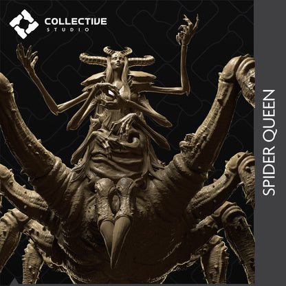 Spider Queen Monster, Underdark Goddess | Tabletop Gaming Mini or Display Figure | Collective Studio