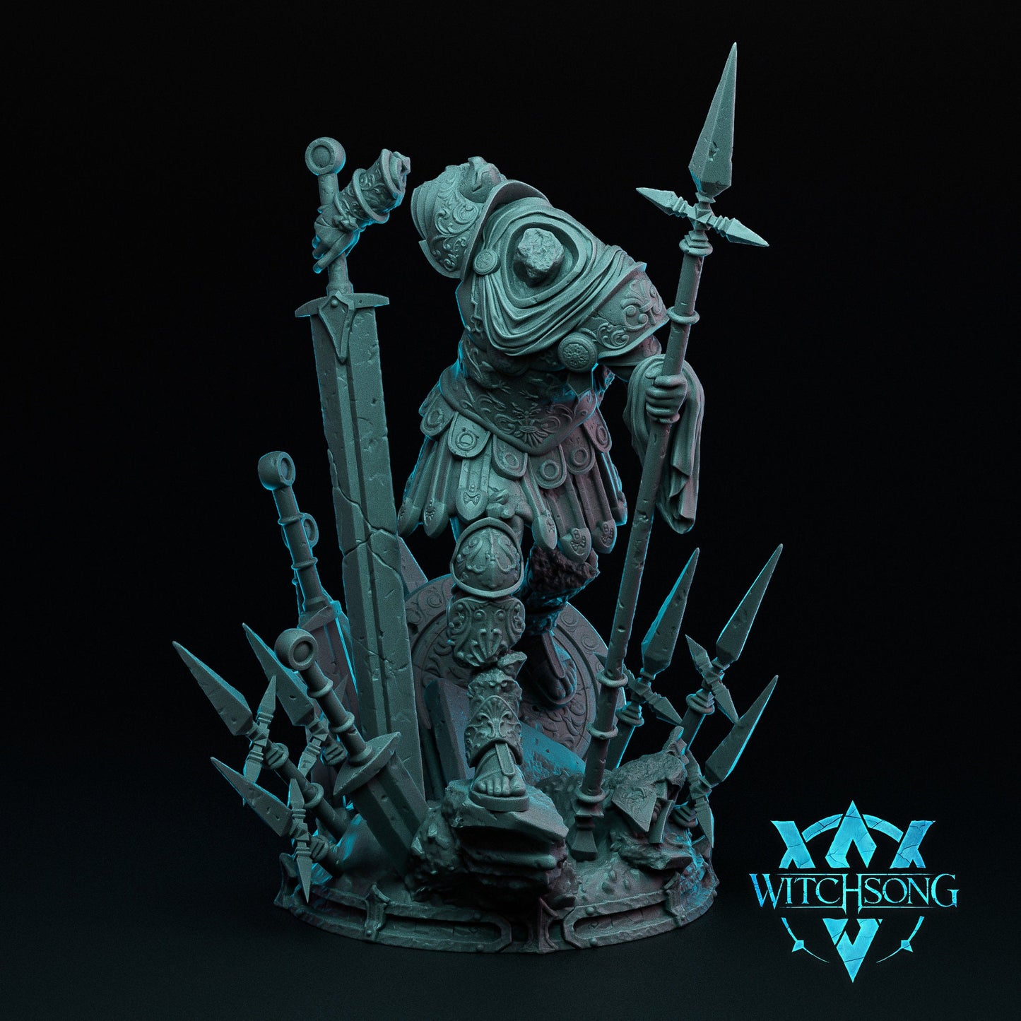 Stoneworn Sentry | Mini or Bust | D&D TTRPG Monster Miniature Statue | Witchsong Miniatures