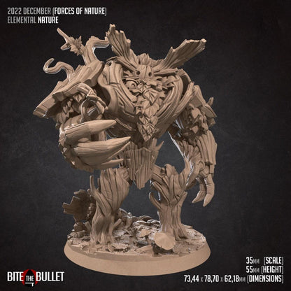 Elemental Nature | TABLETOP SCALE | D&D TTRPG Miniature | Bite the Bullet