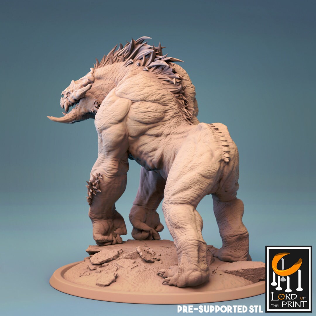 Barlgura, Abyssal Demon Ape | TABLETOP SCALE | D&D TTRPG Monster Miniature | Rescale Miniatures