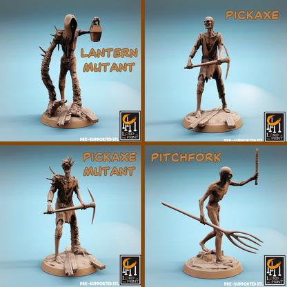 Corrupted Villagers | TABLETOP SCALE | TTRPG Monster Miniature | Rescale Miniatures