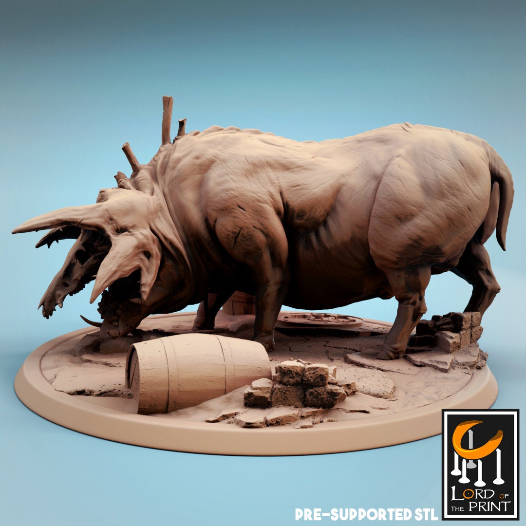 Corrupted Pigs | TABLETOP SCALE | TTRPG Monster Miniature | Rescale Miniatures