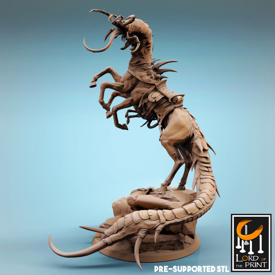 Corrupted Horses | TABLETOP SCALE | TTRPG Monster Miniature | Rescale Miniatures