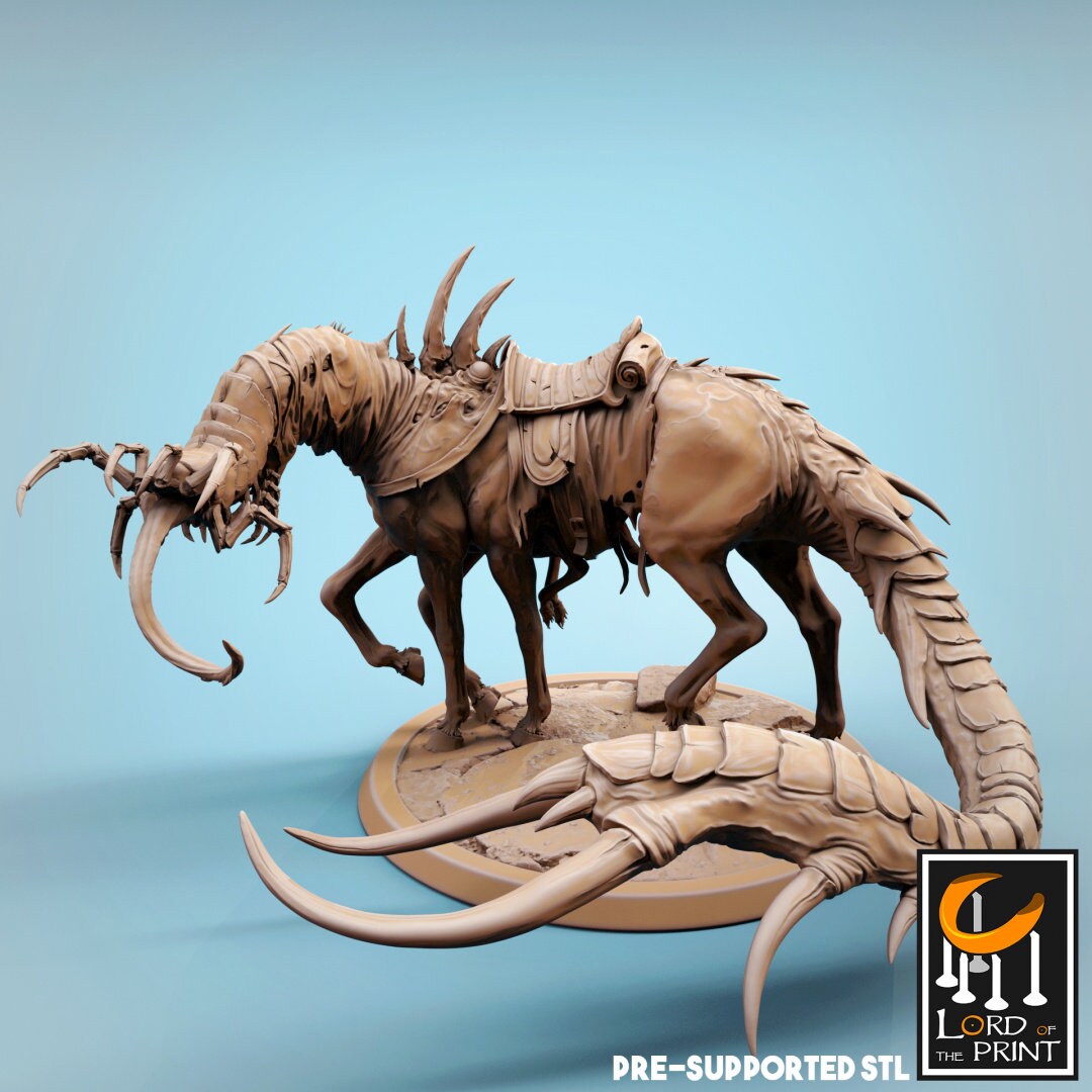 Corrupted Horses | TABLETOP SCALE | TTRPG Monster Miniature | Rescale Miniatures