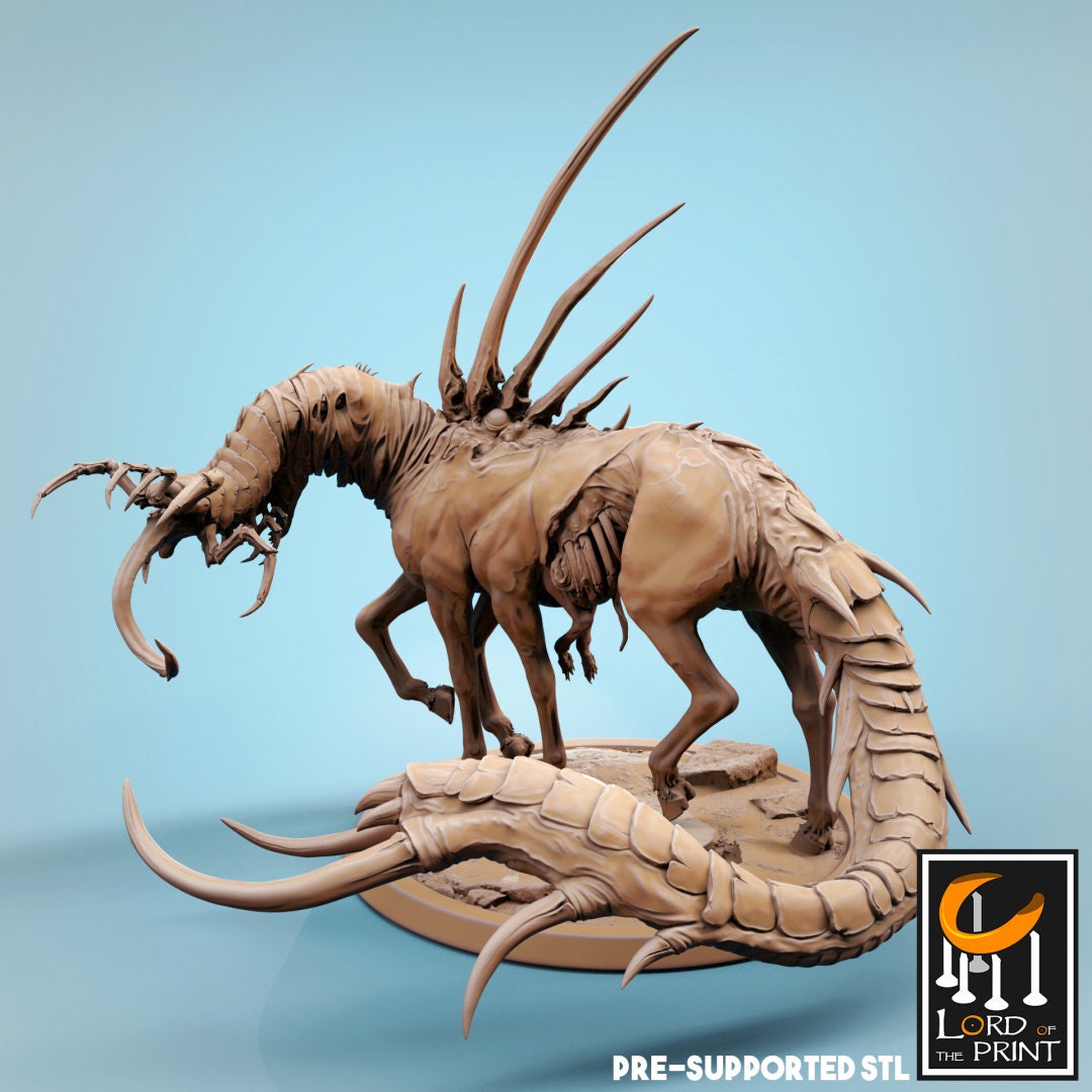 Corrupted Horses | TABLETOP SCALE | TTRPG Monster Miniature | Rescale Miniatures