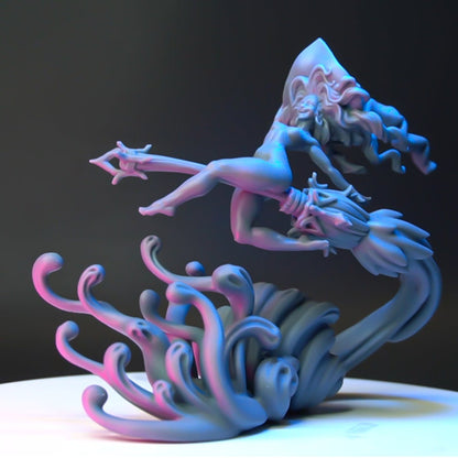 The Witch | D&D TTRPG Pin Up Mature Display Miniature | Blackthorn Miniatures