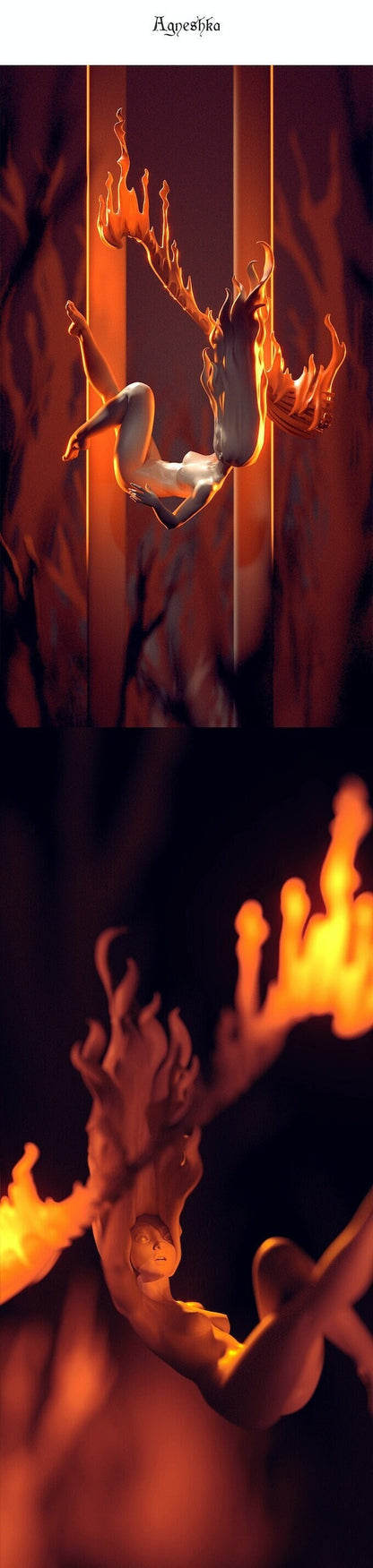 The Burning Broom | D&D TTRPG Pin Up Miniature | Blackthorn Miniatures