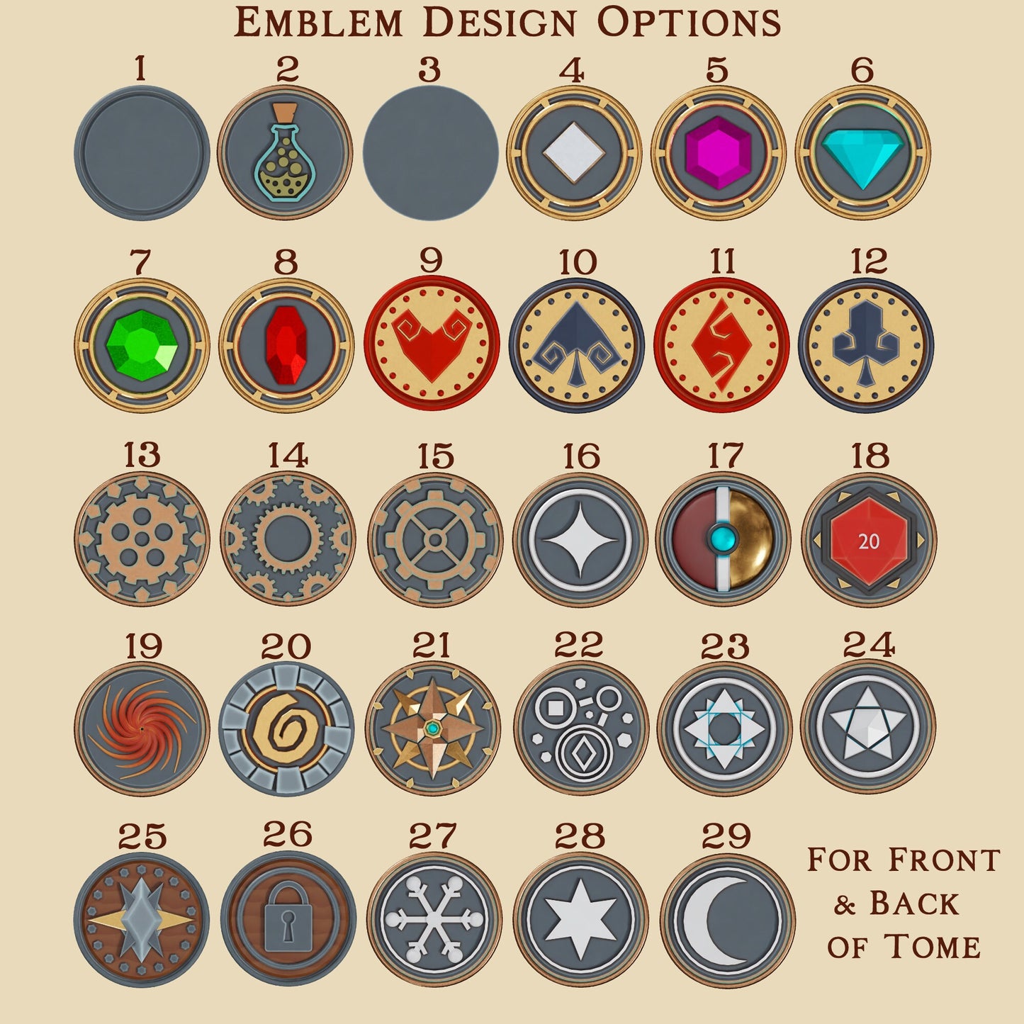 The Librarian's Tome, The Mimic Form | 3D Printed Gaming Storage Accessory | XYKit