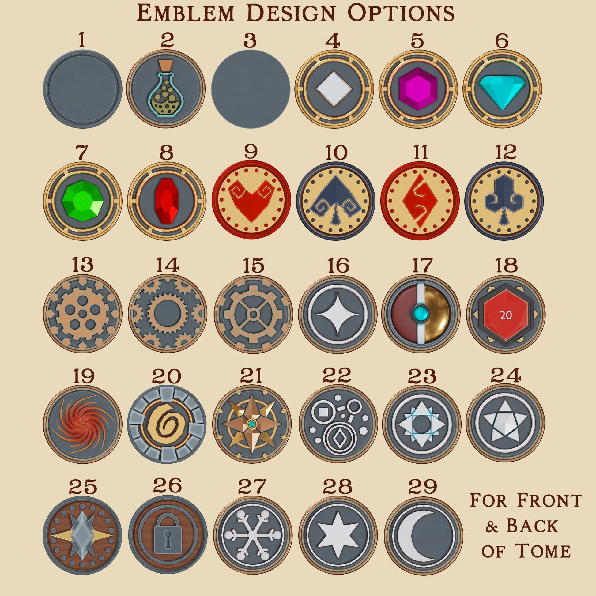 The Librarian's Tome, Dragon Tome | 3D Printed Gaming Storage Accessory | XYKit