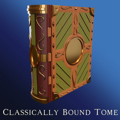 The Librarian's Tome, Classically Bound | 3D Printed Gaming Storage Accessory | XYKit