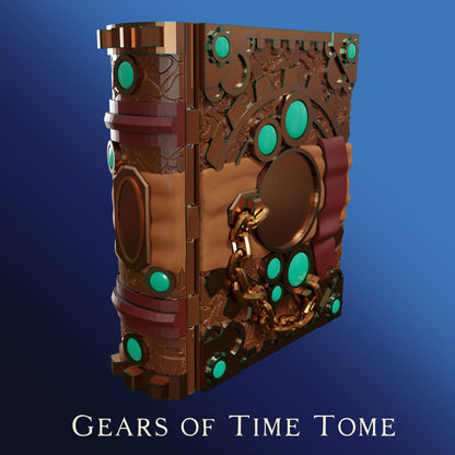 The Librarian's Tome, Gears of Time | 3D Printed Gaming Storage Accessory | XYKit
