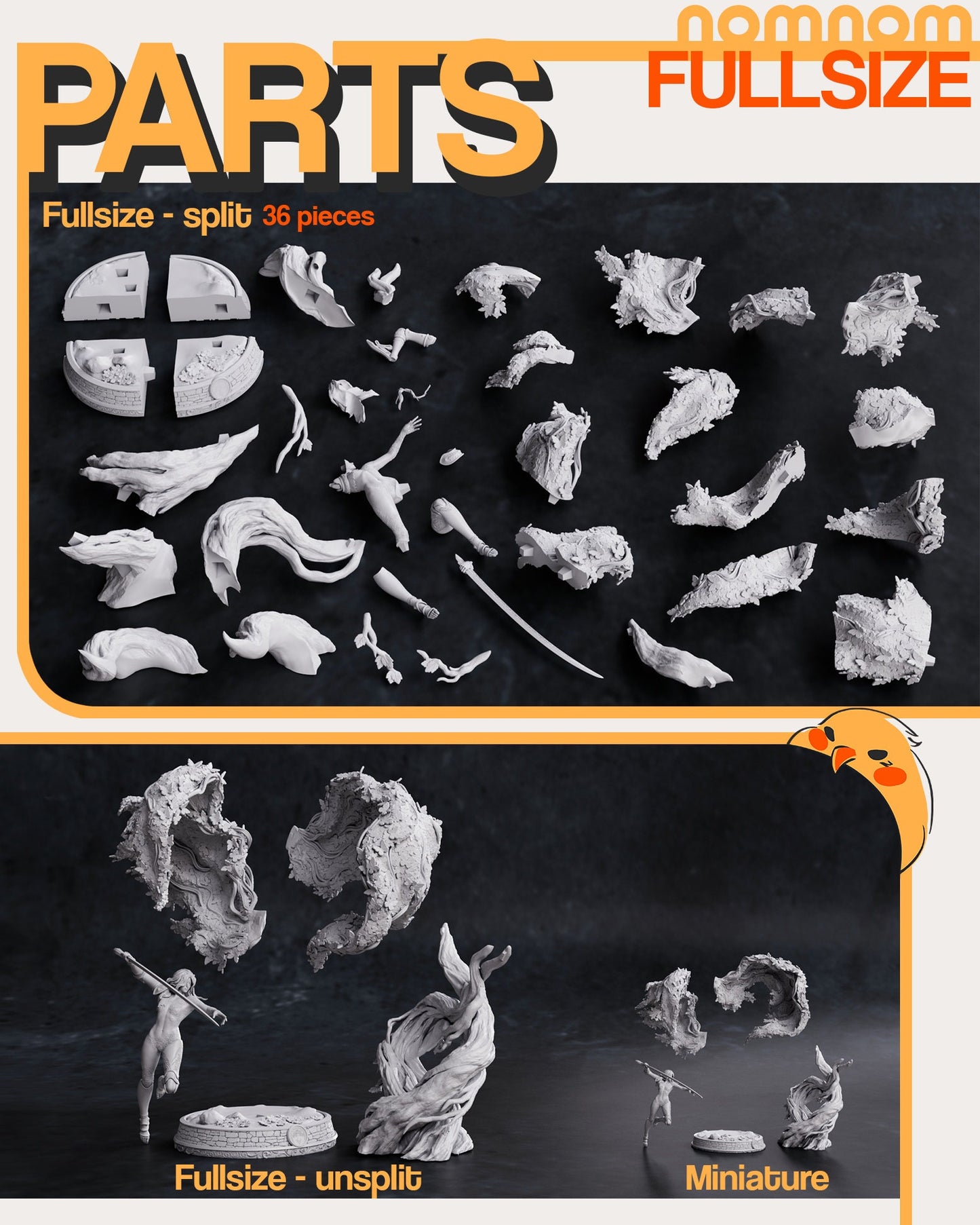 Rotting Scarlet Goddess | Resin Garage Kit Figure Video Game Fan Art | Nomnom Figures