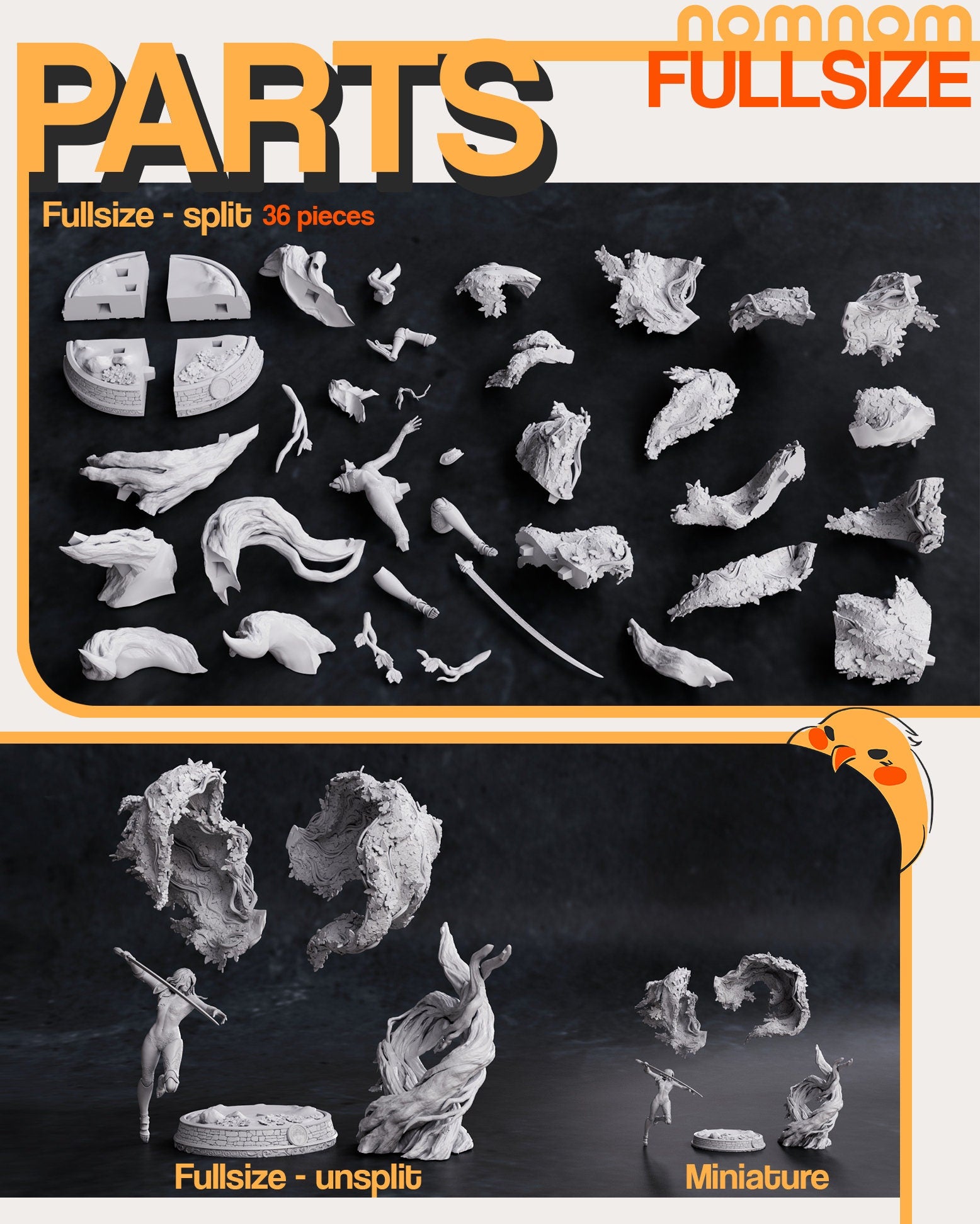 Rotting Scarlet Goddess | Resin Garage Kit Figure Video Game Fan Art | Nomnom Figures