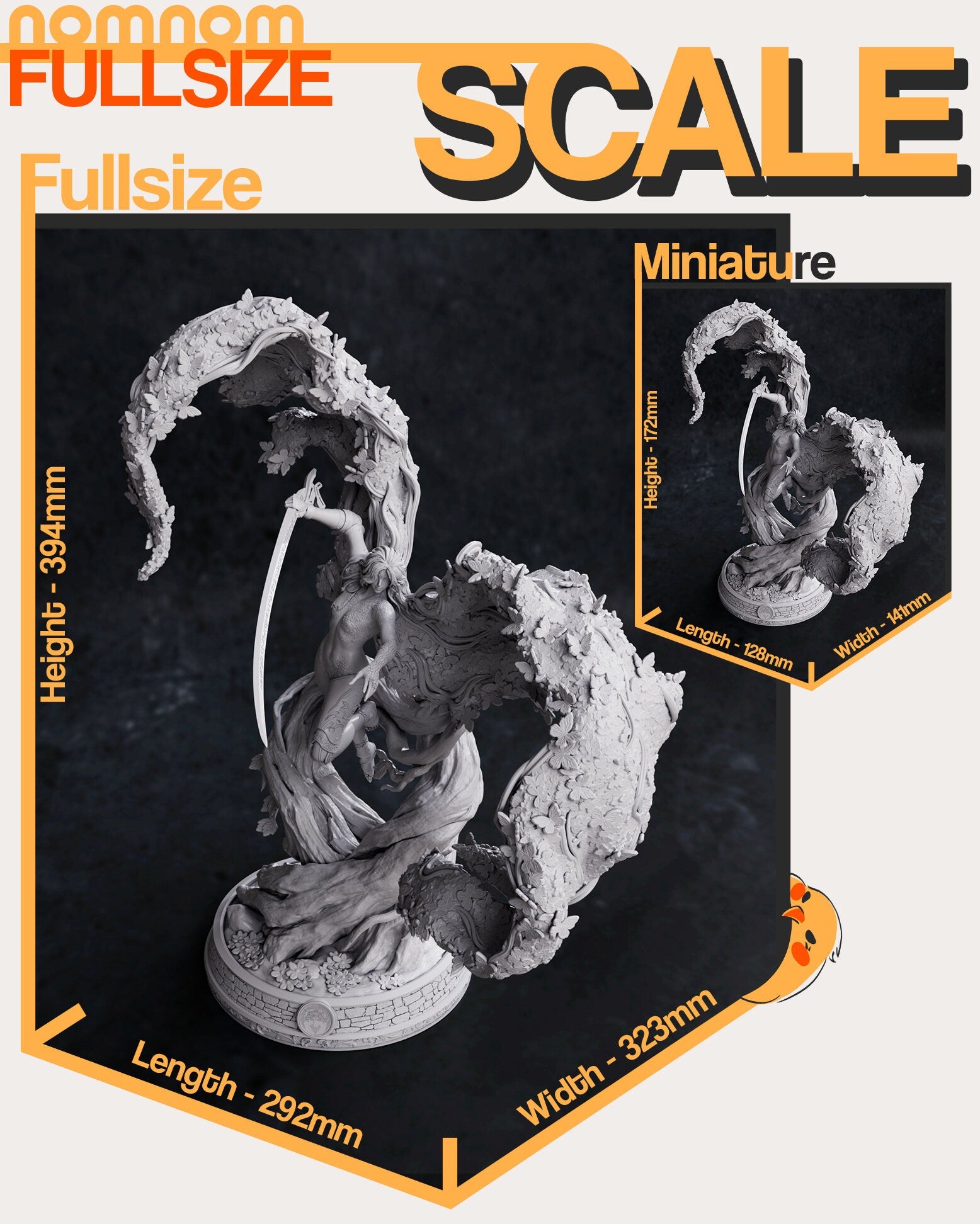 Rotting Scarlet Goddess | Resin Garage Kit Figure Video Game Fan Art | Nomnom Figures