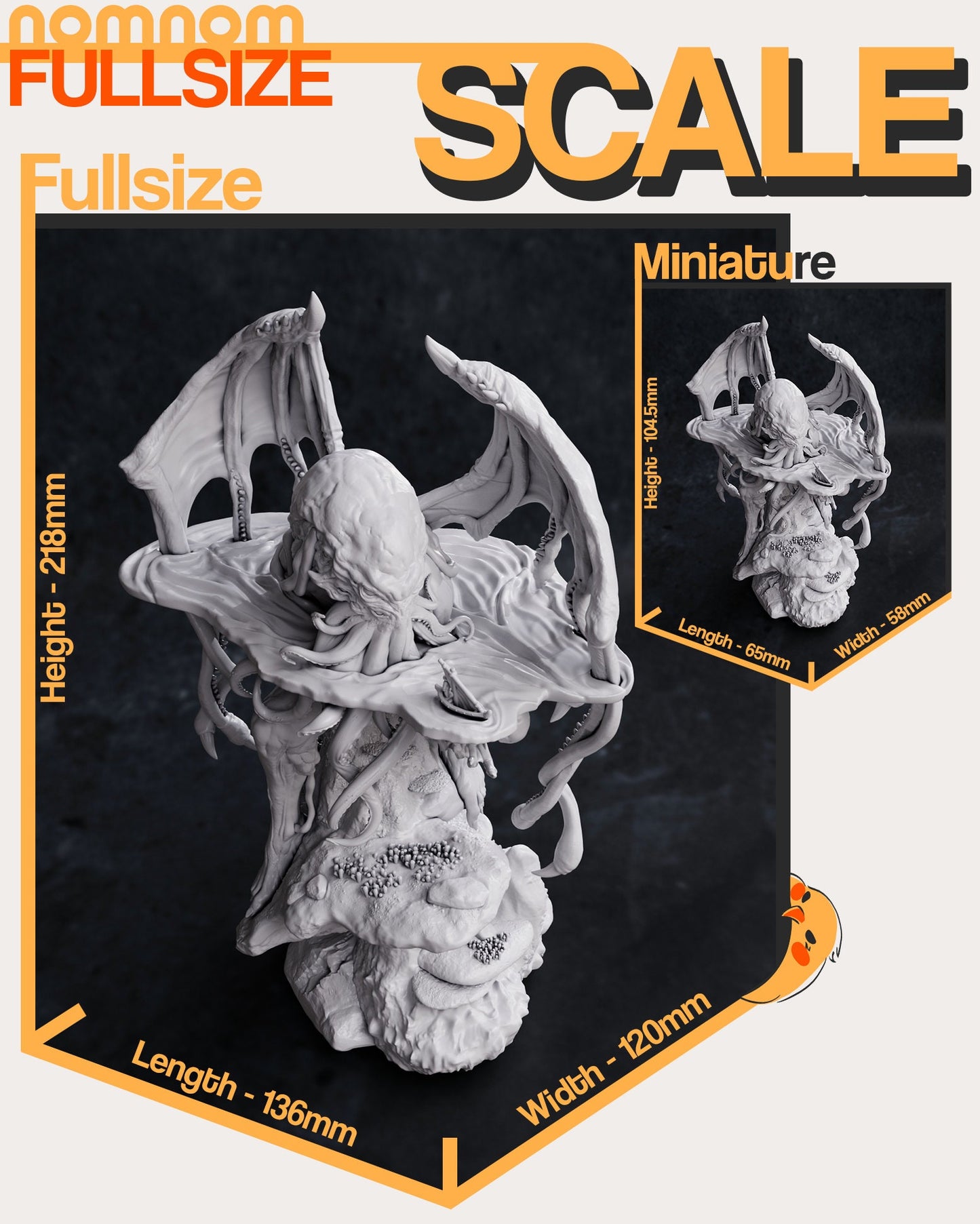 Cthulhu Mythos | Resin Garage Kit Figure Book TTRPG Fan Art Statue | Nomnom Figures