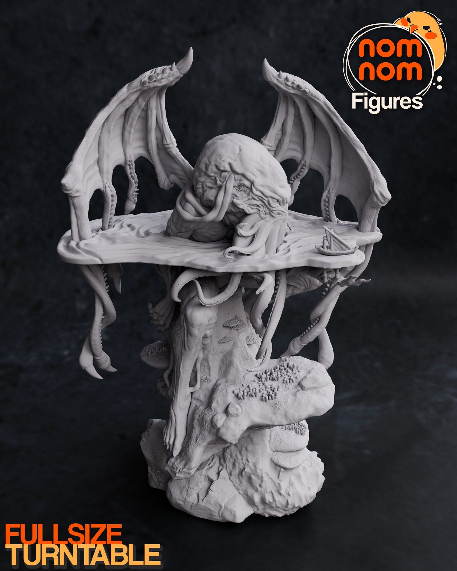 Cthulhu Mythos | Resin Garage Kit Figure Book TTRPG Fan Art Statue | Nomnom Figures