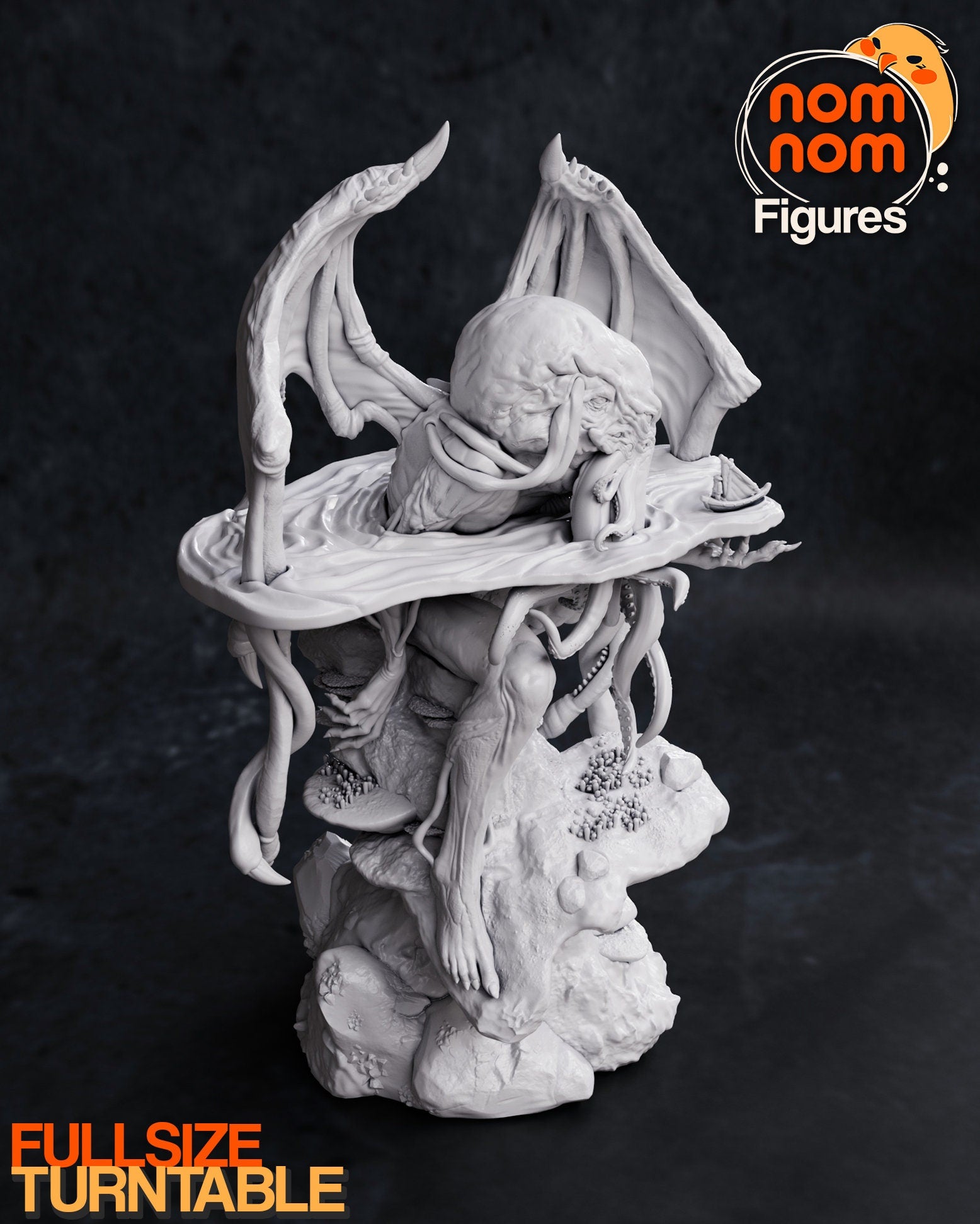 Cthulhu Mythos | Resin Garage Kit Figure Book TTRPG Fan Art Statue | Nomnom Figures