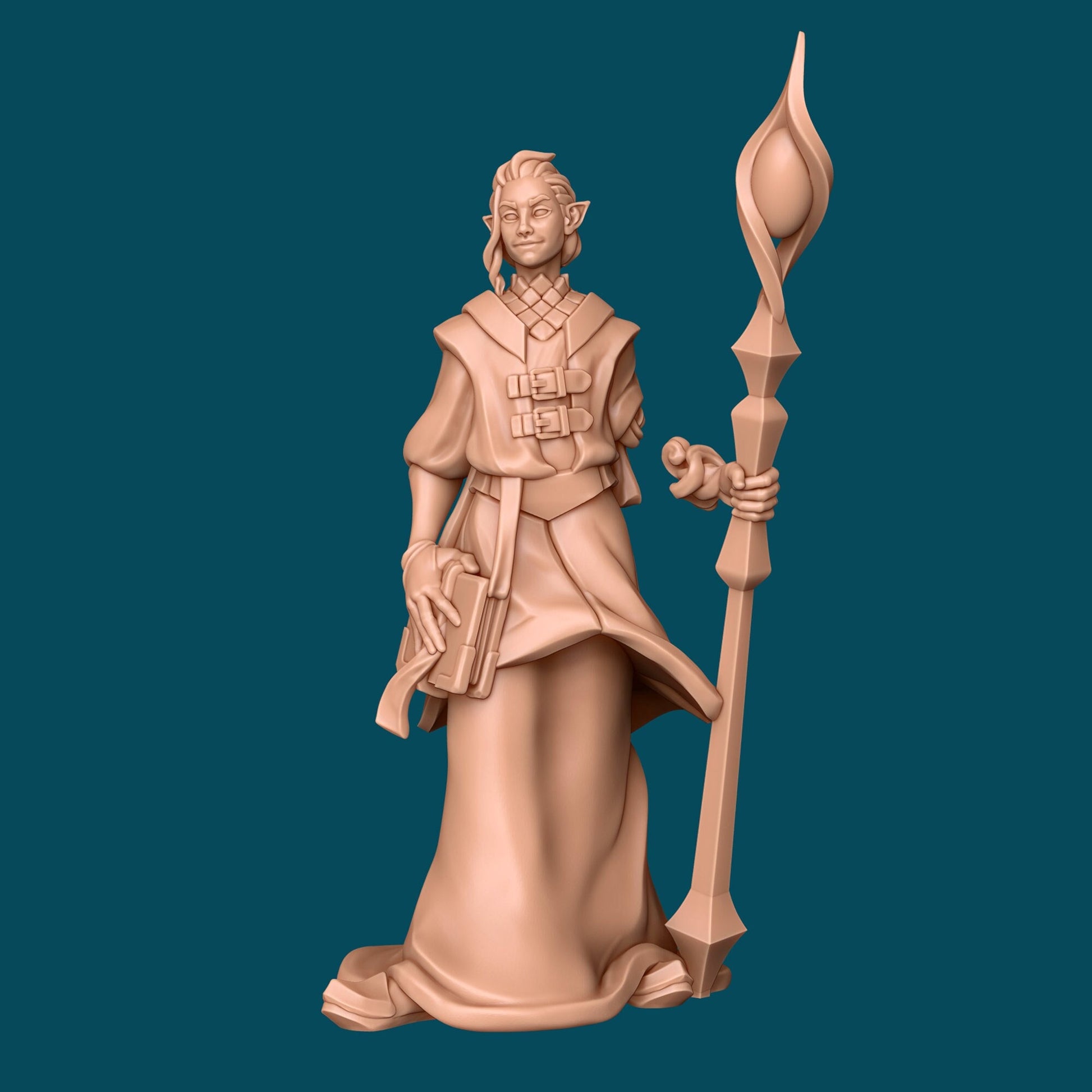 Tylo, a One-Armed Mage | D&D TTRPG Miniature | Awkward Penguin Minis