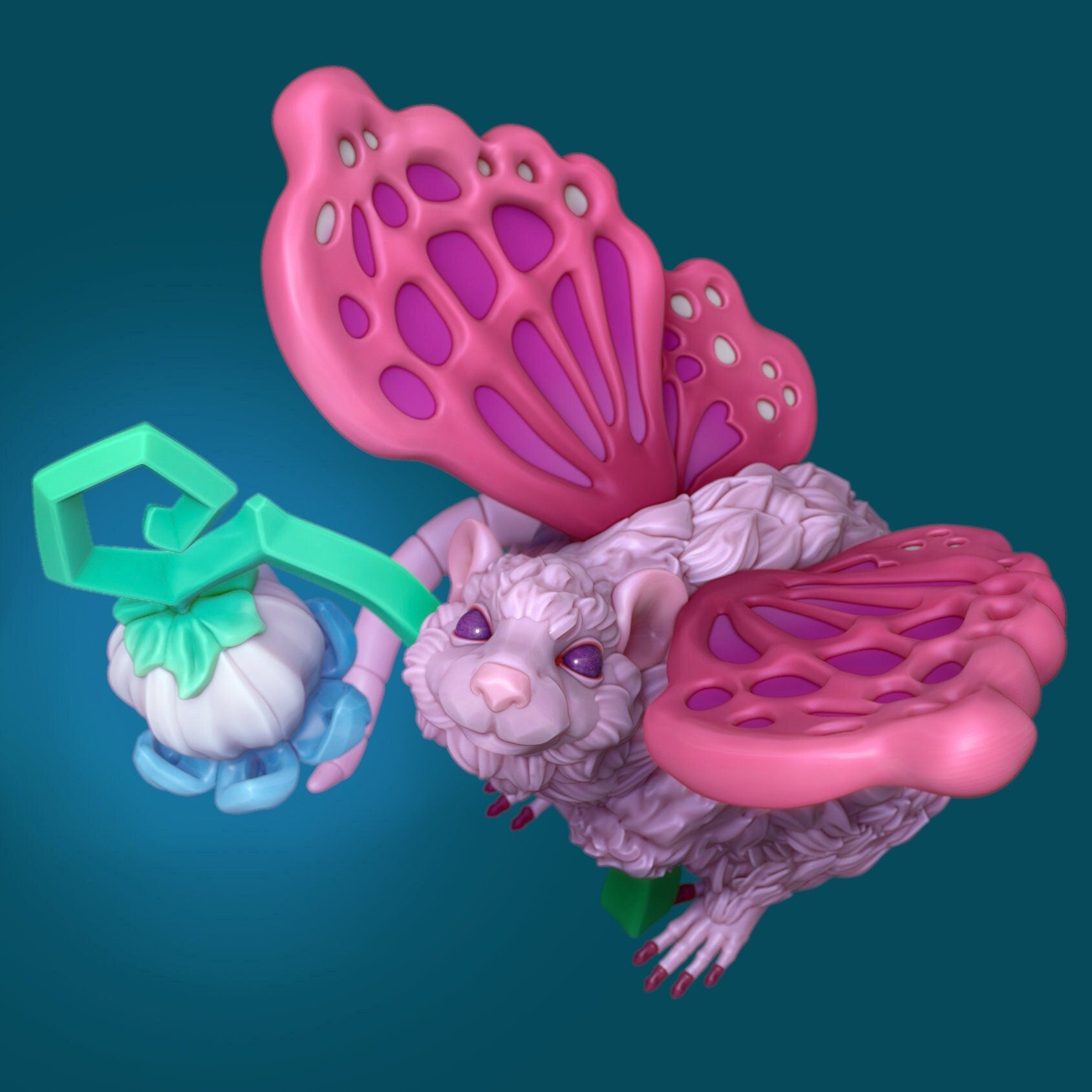 Eustass the Fey-rat | TTRPG D&D Miniature | Awkward Penguin Minis