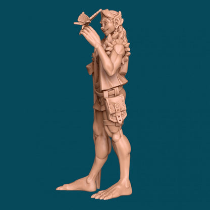 Matty the Bat-Shifter Barbarian | D&D TTRPG Miniature | Awkward Penguin Minis