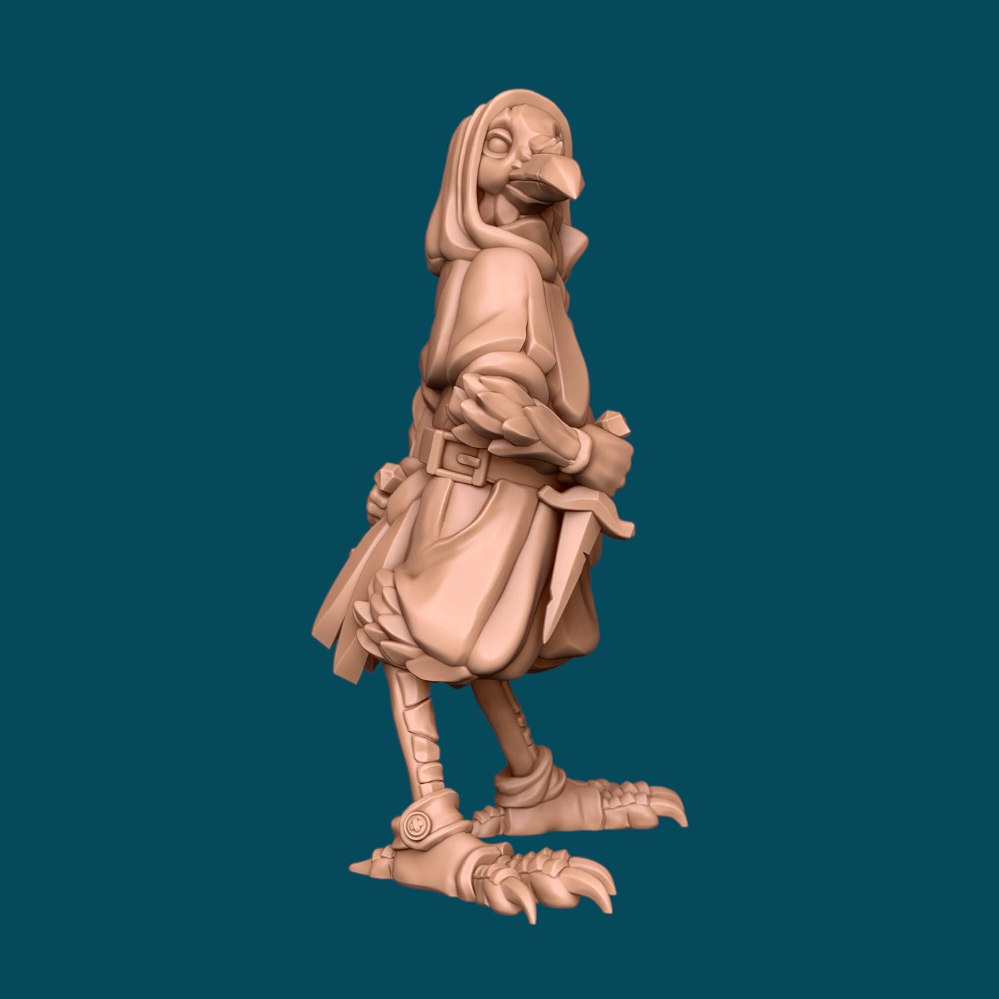 Quiet, a Kenku Assassin | D&D TTRPG Miniature | Awkward Penguin Minis