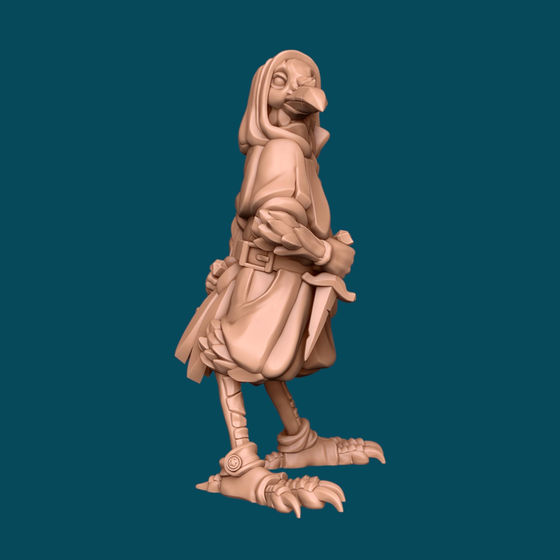 Quiet, a Kenku Assassin | D&D TTRPG Miniature | Awkward Penguin Minis