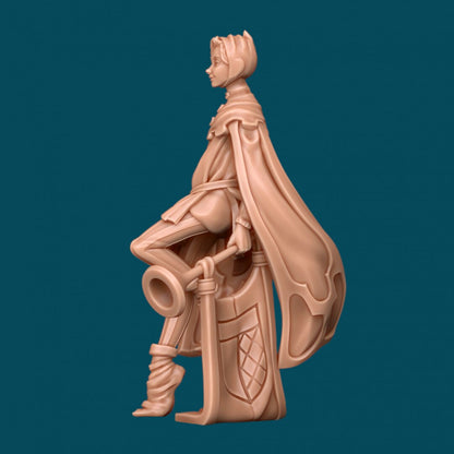 Zefyr a Herald Bard | D&D TTRPG Miniature | Awkward Penguin Minis