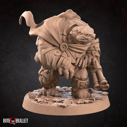 Tortle Hunter | TABLETOP SCALE | D&D TTRPG Miniature | Bite the Bullet | Unpainted, Unplated Resin 8k