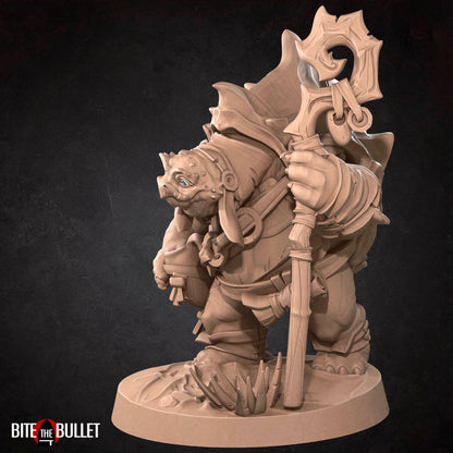 Tortle Babysitter | TTRPG Miniature | Bite the Bullet | Unpainted, Unplated Resin 8k