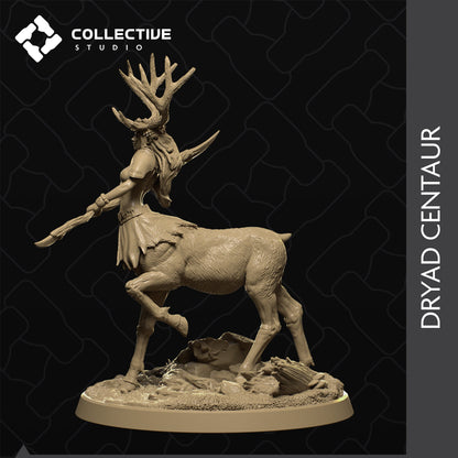 Dryad Centaur, Deer Body Woman | Tabletop Gaming Mini or Display Figure | Collective Studio