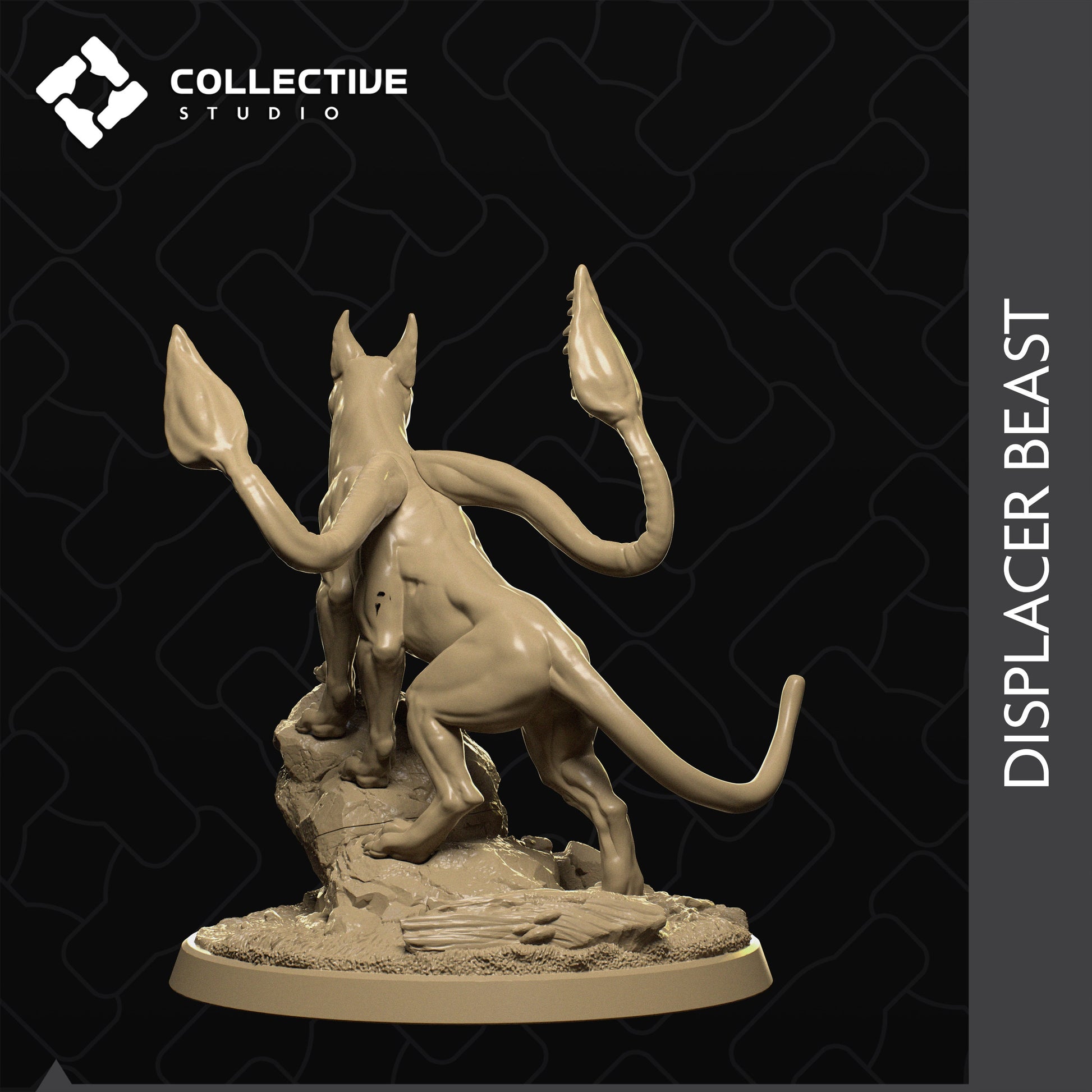 Displacer Beast, Cat | Tabletop Gaming Mini or Display Figure | Collective Studio
