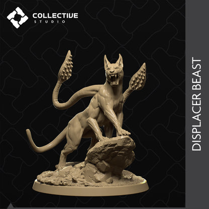 Displacer Beast, Cat | Tabletop Gaming Mini or Display Figure | Collective Studio