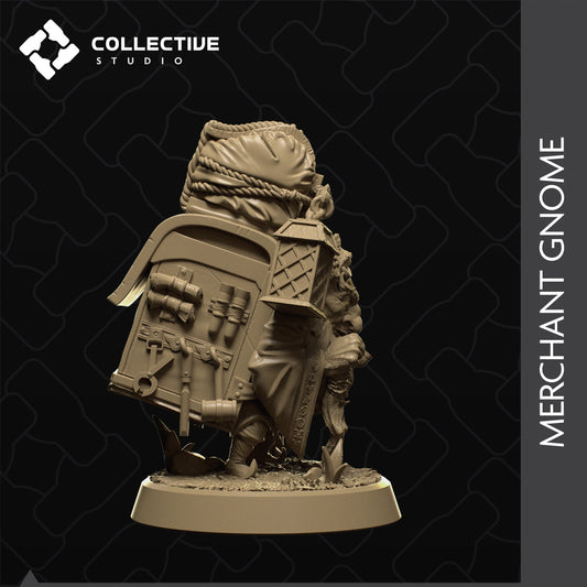 Merchant Gnome | Tabletop Gaming Mini or Display Figure | Collective Studio