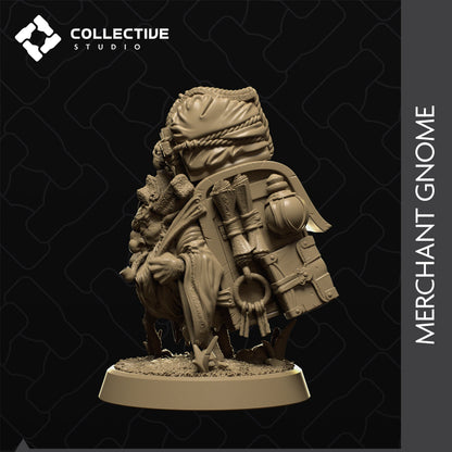 Merchant Gnome | Tabletop Gaming Mini or Display Figure | Collective Studio