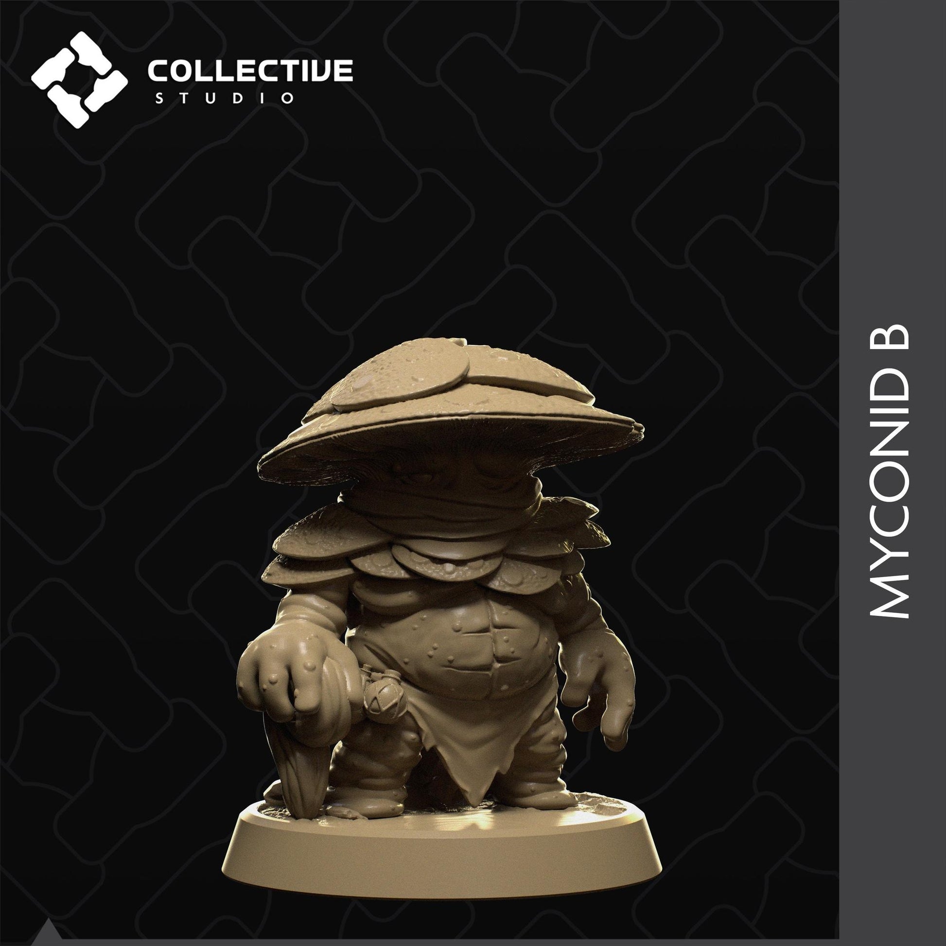 Myconids, Mushroom Fungus People | Tabletop Gaming Minis or Display Figures | Collective Studio