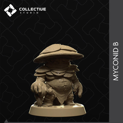 Myconids, Mushroom Fungus People | Tabletop Gaming Minis or Display Figures | Collective Studio