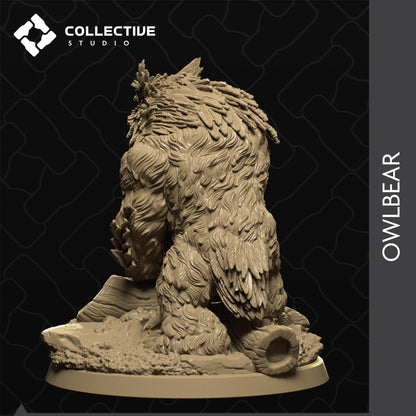 Owlbear | Tabletop Gaming Mini or Display Figure | Collective Studio