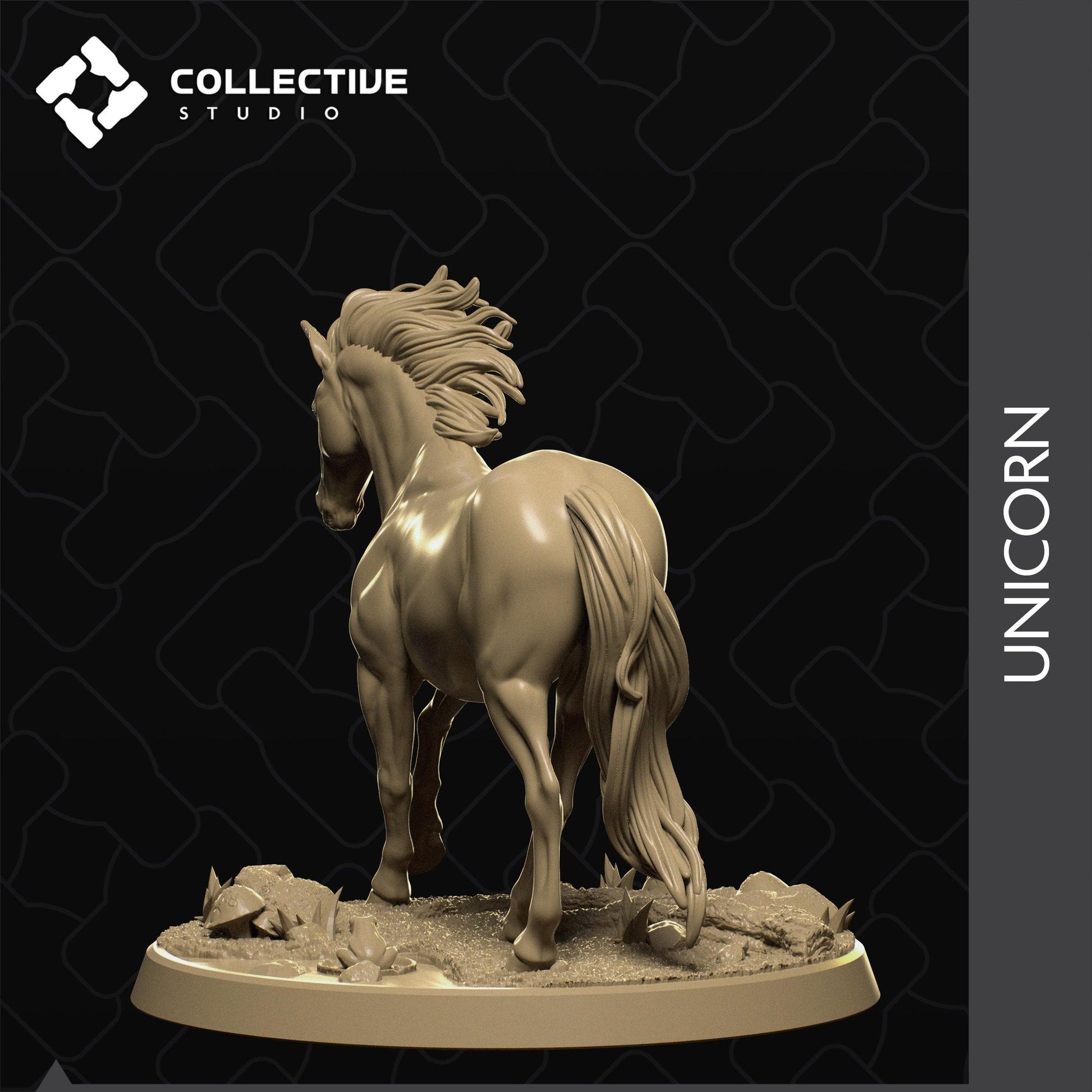 Unicorn | Tabletop Gaming Mini or Display Figure | Collective Studio